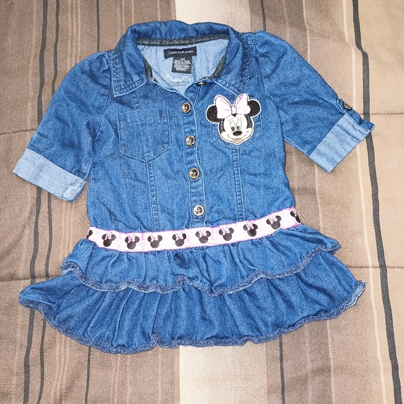 Calvin Klein Jeans Other - Kids Calvin Klein‎ Jeans Blue Denim Minnie Mouse Dress 12M